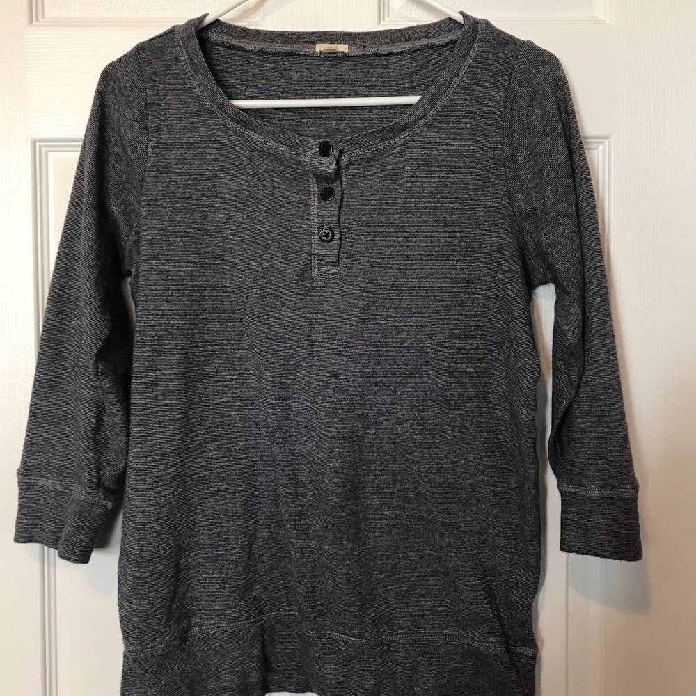 J Crew three-quarter length sleeved shirt